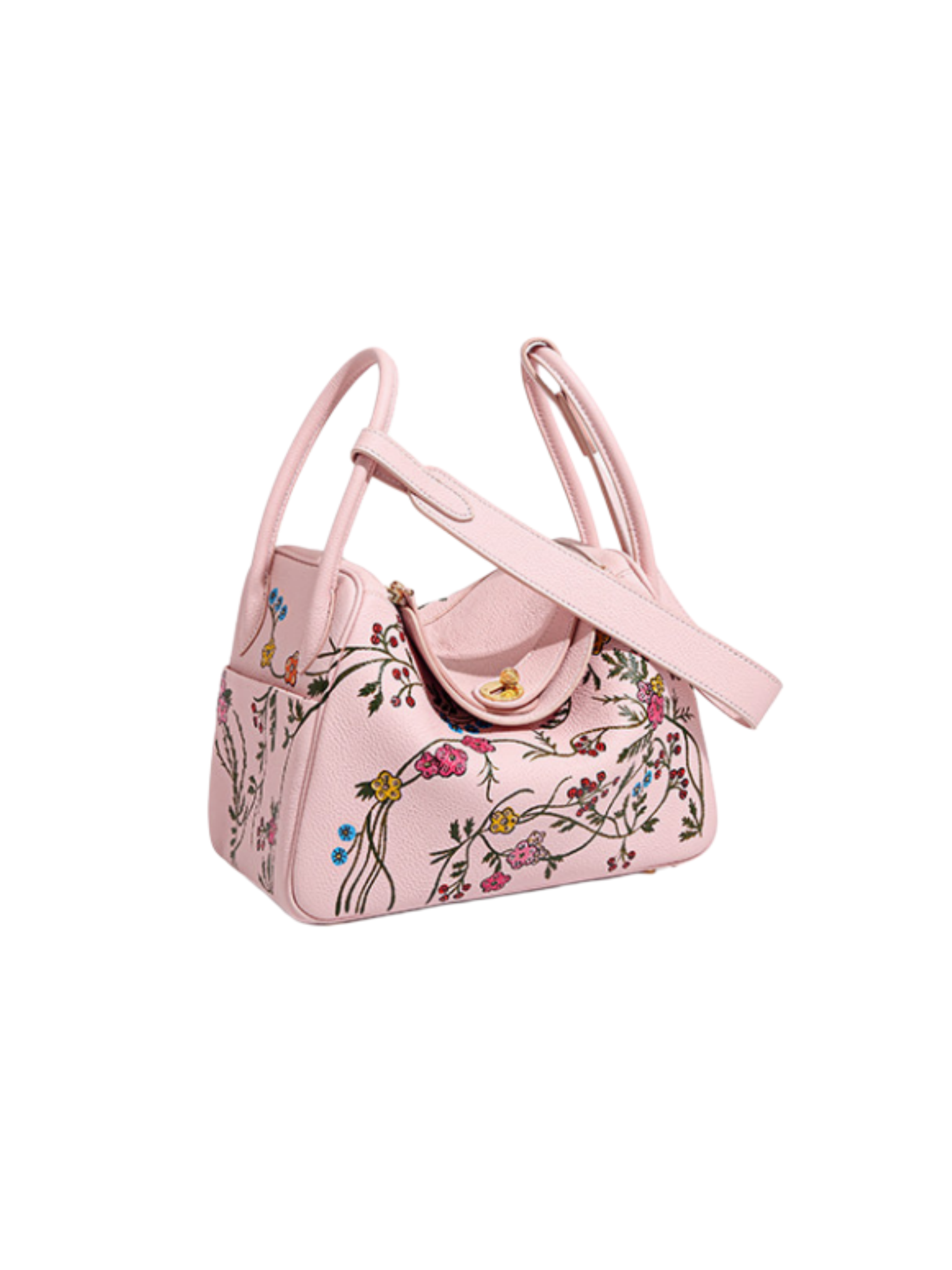 Flower Lindy Bag In Pink