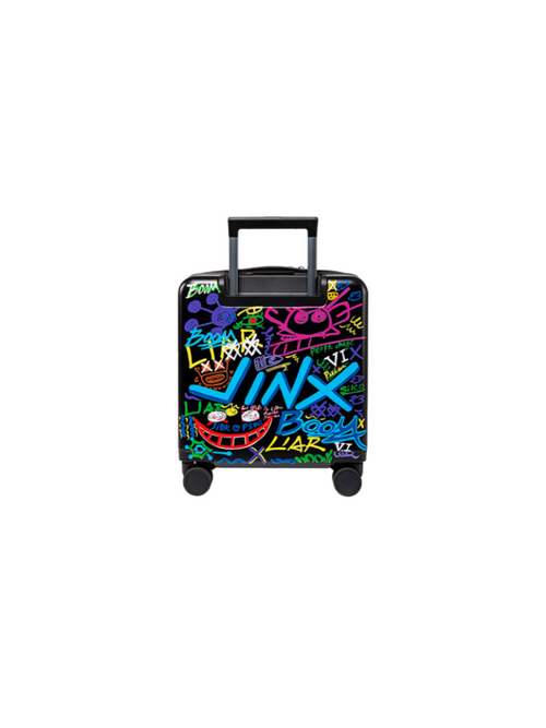 Graffiti Carry-on Luggage In Black