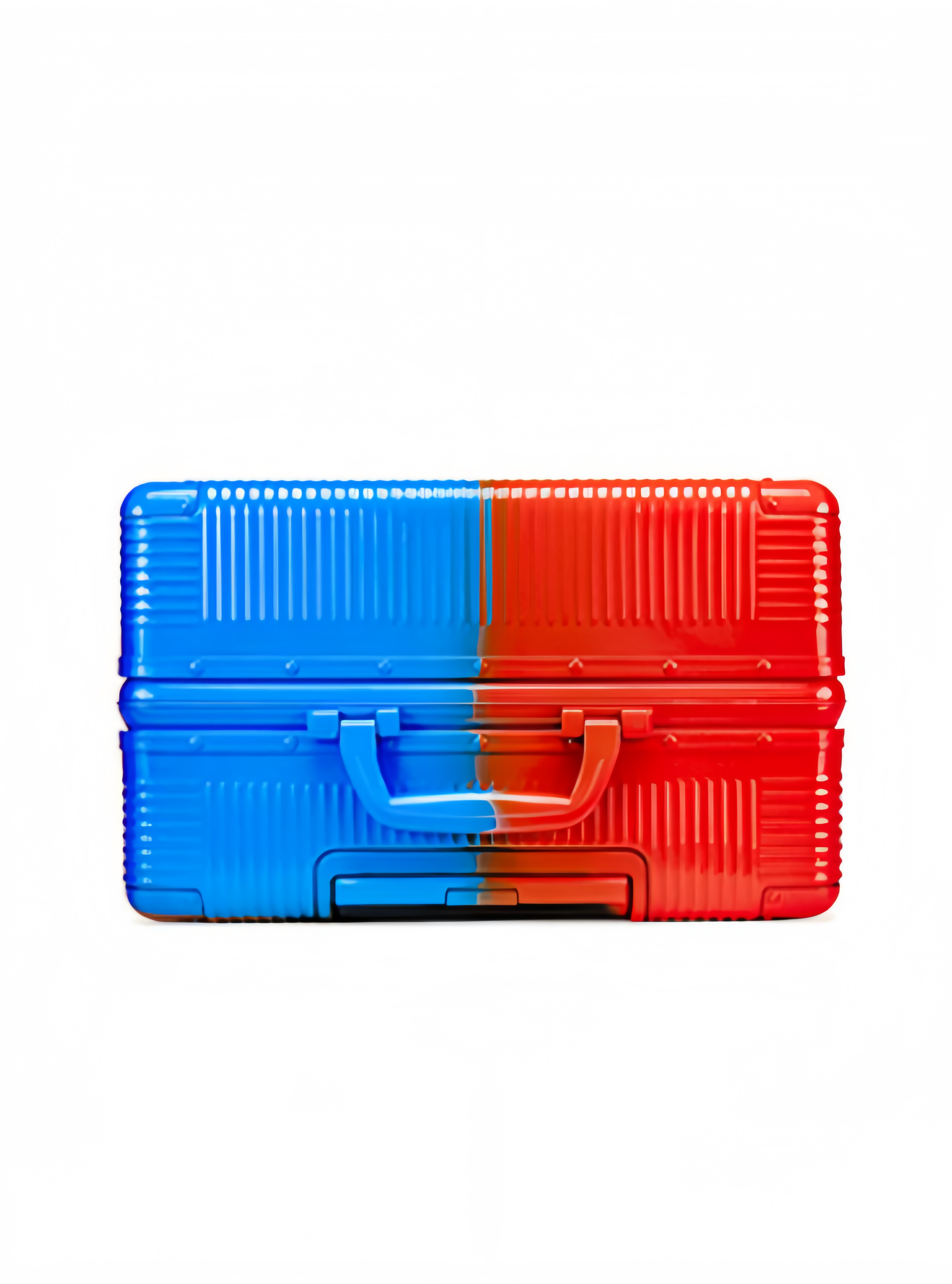 Snake Luggage Red/Blue/Purple Four Sizes - Classic Stripe